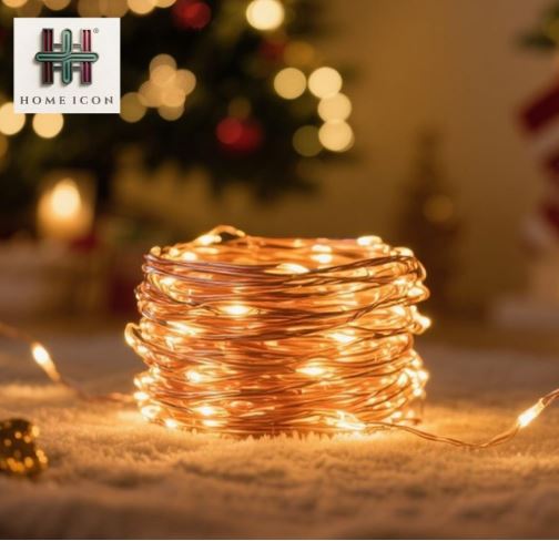 2-Pack Fairy LED Diwali & Christmas String Lights – 10M/33FT, 100 LED