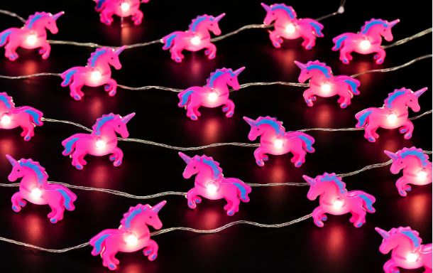 Unicorn LED Fairy String Lights – 2 Meters, 25 LED Battery-Operated