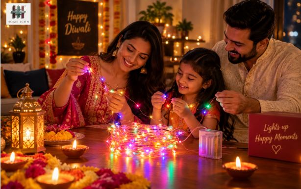2 Pack Diwali & Christmas Festive Multicolor LED Fairy String Lights
